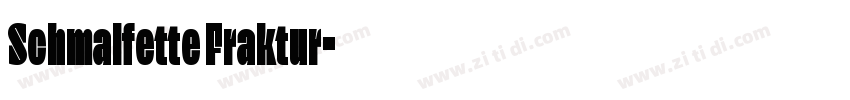 Schmalfette Fraktur字体转换